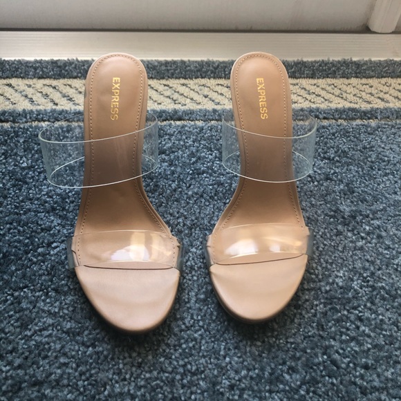 express clear heels